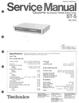 Original Technics ST-5 Fm/am Stereo Tuner Service Manual Repair. Fixed Price $14.99.