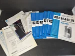Vintage Fisher Stereo Component Rack System Manuels 15 Pieces 1980'S. Fixed Price $89.99.