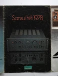 Sansui 1978 Vintage Hi-fi Brochure Catalog AU-717 /gx 5 Rack Printed Belgium. Fixed Price $35.00.