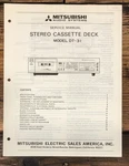 Mitsubishi DT-31 Cassette Service Manual *original*. Fixed Price $19.97.