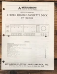 Mitsubishi DT-102 DT-602 Cassette Service Manual *original*. Fixed Price $14.97.