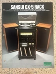 Original Brochure For Sansui GX-5 Eia Standard Audio Rack Printed Japan Rare. Fixed Price $30.00.
