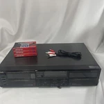 Jvc TD-W60 Stereo Dual Cassette Deck Player W/blank Tapes & Cords Japan. Fixed Price $39.99.