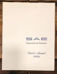 Sae Model 2400L Amplifier Owners / User Manual *original*. Fixed Price $74.97.