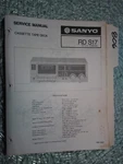 Sanyo RD-S17 Service Manual Original Repair Book Stereo Tape Deck Player. Fixed Price $27.50.
