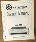 Kenwood KAC-727 Amplifier Service Manual *original*. Fixed Price $13.98.