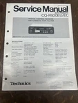 Technics CQ-R920EU Car Stereo Cassette Service Manual *original*. Fixed Price $9.99.