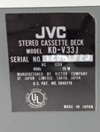 Vintage Jvc KD-V33J Cassette Parts:face Plate,door Deck, Knobs. Fixed Price $12.98.