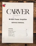 Carver M-500T Amplifier Service Manual *original*. Fixed Price $39.97.