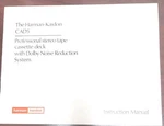 Harman-kardon CAD5 Stereo Tape Deck Instruction Manual & Parts List/schematics. Fixed Price $24.50.
