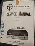 Kenwood TK-66 Receiver Service Manual 1 Original Hsq. Fixed Price $49.99.