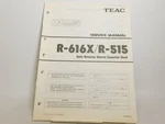 Teac R-616X/R-515 Stereo Cassette Deck Service Manual W/ Schematics (original). Fixed Price $20.00.
