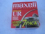 Maxell Blank Audio Cassette Tape 7 Pack Normal Bias Ur 90 Minute Recording. Fixed Price $11.01.