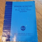 Vintage Rca Model 400, 16MM Film Projector Instruction Manual. Fixed Price $25.00.