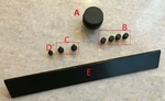Replacement Parts: Yamaha RX-900U Stereo Receiver Knobs/dials/plate. Fixed Price $37.00.