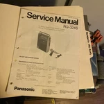 Panasonic RQ-218S Portable Cassette Recorder Service Manual. Fixed Price $50.00.
