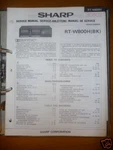 Service Manual Sharp RT-W800H Tape Deck, Original. Fixed Price $13.55.