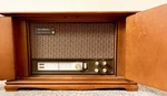 Sears Silvertone Solid State Am/fm Radio Tabletop Wood Cabinet Vintage. Fixed Price $140.00.