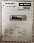 Feb 81 Sanyo Rd S45 Cassette Tape Deck Service Manual. Fixed Price $20.00.
