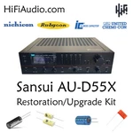 Sansui AU-D55X Rebuild Restoration Recap Service Kit Fix Repair Capacitor. Fixed Price $165.00.
