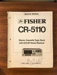 Fisher CR-5110 Cassette Service Manual *original*. Fixed Price $19.79.