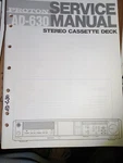 Proton AD-630 Cassette Deck Service Manual Original. Fixed Price $29.99.