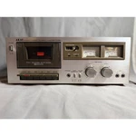 Akai CS-703D Stereo Cassette Deck Vintage Silver Face Wood Case Made Japan. Fixed Price $148.00.