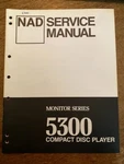 Original Nad Service Manual For Cd Players - Compact Disc Select One. Fixed Price $10.98.