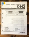 Yamaha K-142 Cassette Service Manual *original*. Fixed Price $19.97.