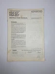 Kenwood KM-107 + KM-207 Stereo Power Amplifier Owner's Instruction Manual. Fixed Price $15.00.