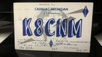 Amateur Ham Radio Qsl Postcard K8CNM Tom Pierson 1958 Cadillac Michigan. Fixed Price $9.65.