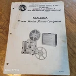 Vintage Rca Model 400R, 16MM Film Projector Service Manual Addenda IB-24933-F. Fixed Price $25.00.