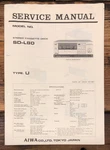 Aiwa SD-L80 Cassette Service Manual *original*. Fixed Price $24.97.