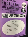 TR-167 Sams Tape Recorder Manual Bradford Ge Jcpenney Morse Reader's Nos. Fixed Price $14.99.