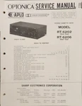 Optonica Sharp Model RT-6202 RT-6206 Cassette Recorder Service Manual. Fixed Price $15.00.