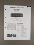 Onkyo Model TA-2130 Stereo Cassette Cape Deck Service Manual D-4666. Fixed Price $64.95.