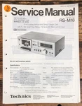 Technics RS-M18 Cassette Service Manual *original*. Fixed Price $19.97.