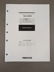 Nikko NA-850 Integrated Amplifier Service Manual D-1965. Fixed Price $64.95.