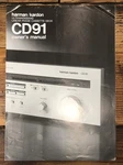 Harman Kardon Hk CD-91 Cassette Owners / User Manual *original*. Fixed Price $24.97.