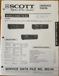 Scott DD660 DD700 DD900 Dual Cassette Player Original Service Repair Manual. Fixed Price $15.95.