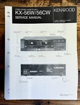 Kenwood KX-56W KX-56CW Cassette Service Manual *original*. Fixed Price $14.97.