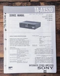 Sony TA-AX520 Amplifier Service Manual *original*. Fixed Price $14.97.