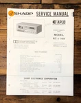 Sharp RT-1199 Cassette Service Manual *original*. Fixed Price $19.97.