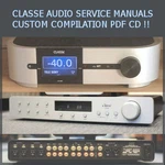 Classe Audio Service Manuals Owners CA-M300, CP-60, DR-5, CP-800, Repair Pdf Cd. Fixed Price $12.97.