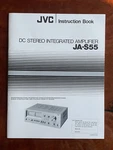 Vintage Jvc Instruction Book Dc Stereo Integrated Amplifier JA-S55. Fixed Price $26.95.