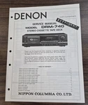Denon DRM-740 Supplement Service Manual Original. Fixed Price $10.20.