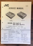 Jvc CD-1667-2U Cassette Service Manual *original*. Fixed Price $19.97.