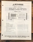Mitsubishi DT-7 Cassette Service Manual *original*. Fixed Price $29.97.