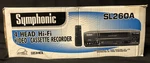 Symphonic Vcr SL260A Vhs Video Cassette Player Recorder W/ Remote Box Manual. Fixed Price $69.99.