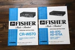 Fisher Stereo CR-W870 Cassette Deck & AD-870 875A Cd Player Manual Vintage. Fixed Price $9.99.